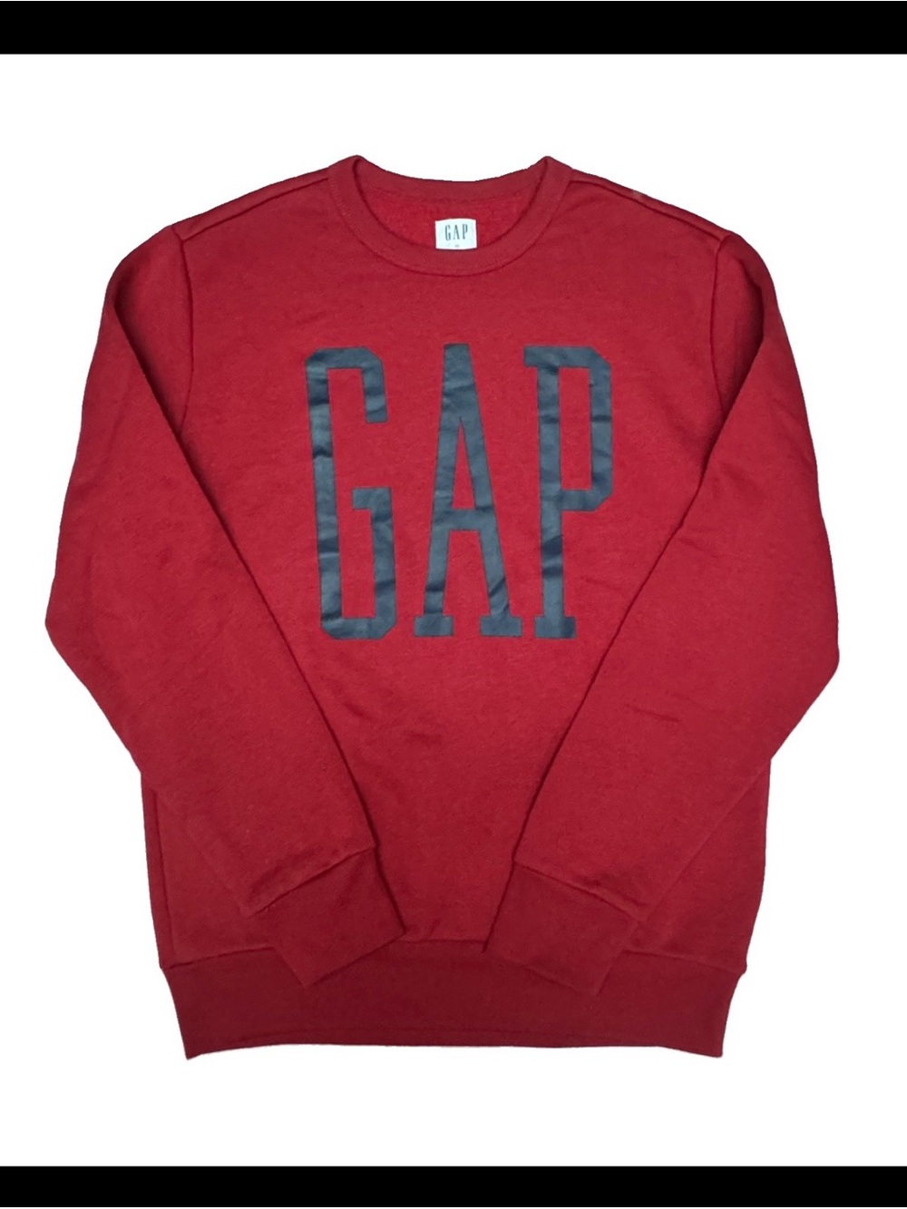 GAP women's Red Crewneck Logo Sweatshirt